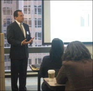 Enrique Baltierra speaking at the National Diversity Council in April 2012, at Microsoft in Los Angeles